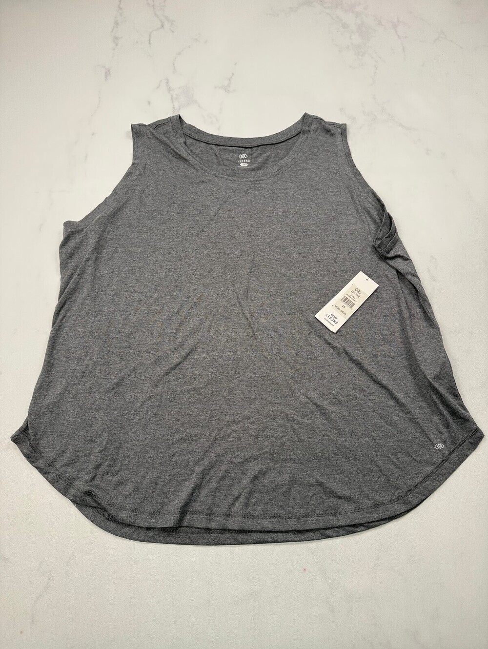 Leg3nd Tank Top Gray Contemporary Everyday Essential - Womens 2X